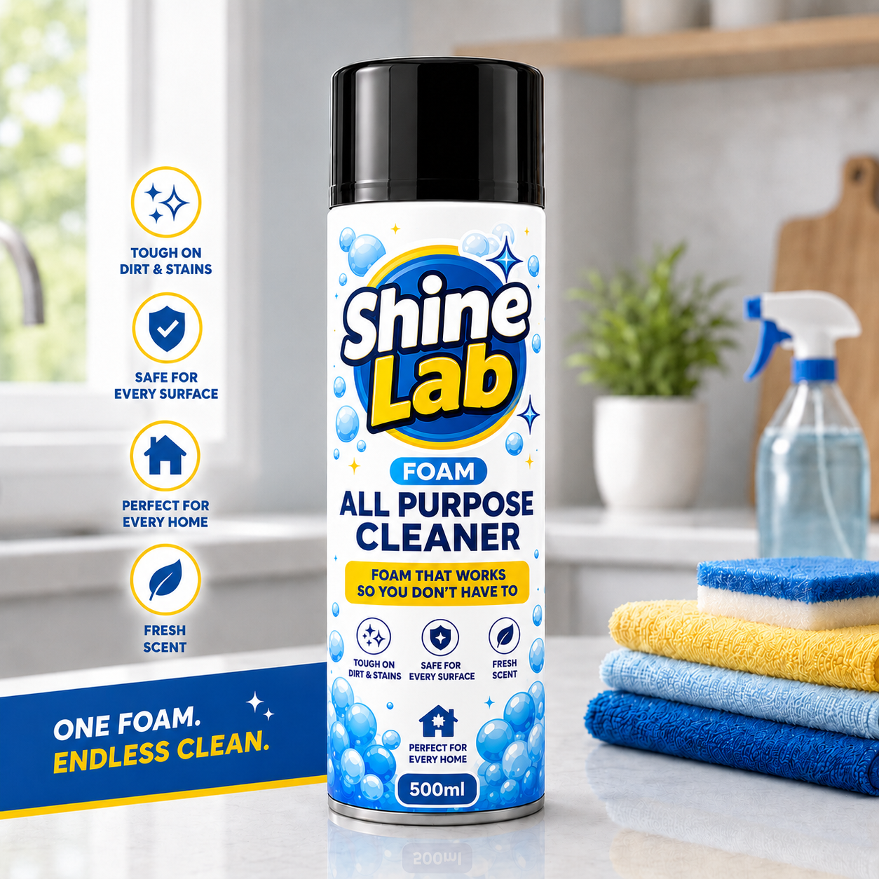 Shine Labs™ Foam All Purpose Cleaner